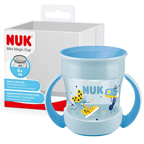 NUK Mini Magic Cup Trinklernbecher | auslaufsicherer 360°-Trinkrand | ab 6 Monaten | praktische...