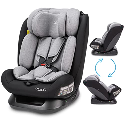 Booboo Safety London Kindersitz ohne Isofix i-Size Reboarder, von 40 bis 150 cm, Baby Autositz-...