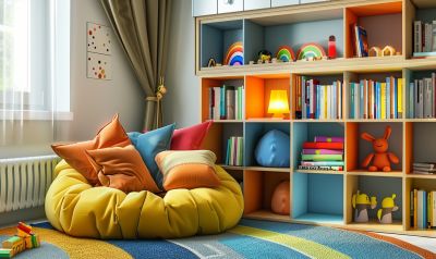 leseecke gestalten fuer kinder mit spiel und spass